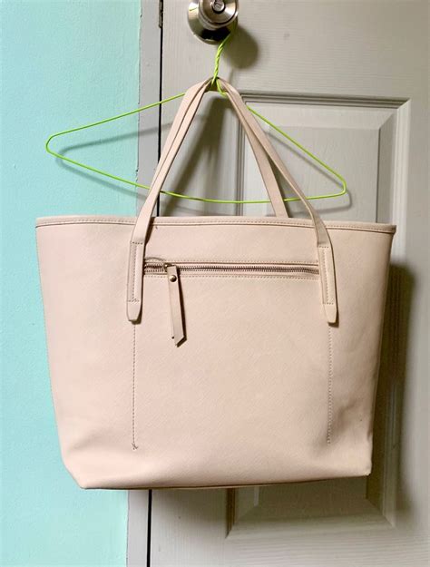 Bershka Nude Tote Bag Women S Fashion Bags Wallets Tote Bags On Carousell