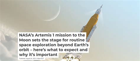 NASAs Artemis 1 Mission To The Moon Sets The Stage For Routine Space