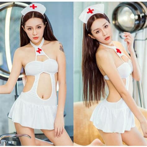 Jual Ska Sexy Lingerie G String Cosplay Nurse Kostum Suster Seksi Sexy Costum Lingerie