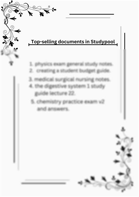 Solution Top Selling Notes Or Documents In Studypool Studypool