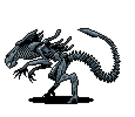 Xenomorph Pixel Art Maker Xenomorph Png Flyclipart