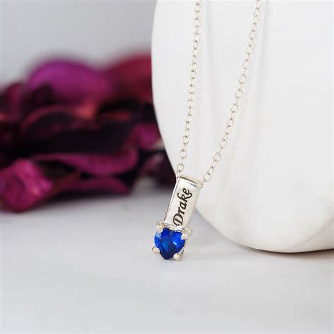 Personalized Mothers Necklace Names And Birthstones Be Monogrammed