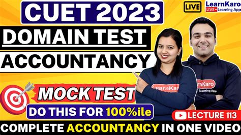 CUET 2023 Accountancy Top 50 MCQs Rapid Revision Series YouTube