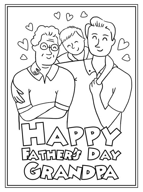 Happy Father S Day Coloring Pages Free Printables Paper Trail Design