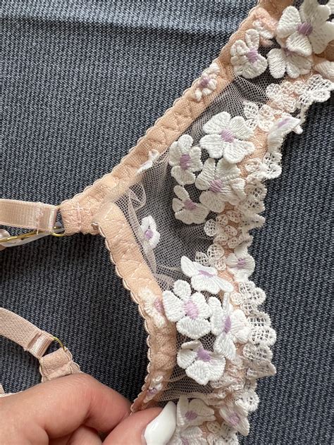 Thong And Garter Set Thong With Garter Mon Paradis Lingerie