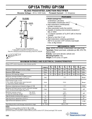 GP15A Datasheet PDF General Semiconductor