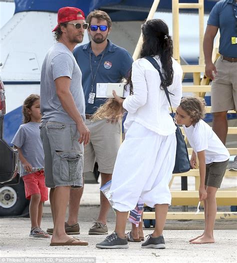 Matthew McConaughey out with wife Camila Alves and kids | Daily Mail Online