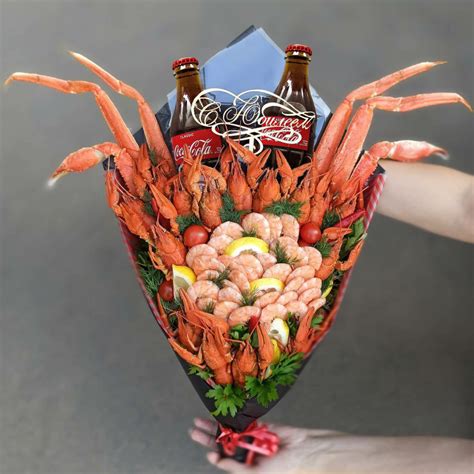 Мужской букет 62. Букет с клешнями - Мужской букет Брянск. Вкусный ...