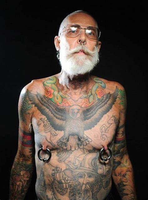 Pensioners Show Off Skin Covered In Tattoos Daily Mail Online