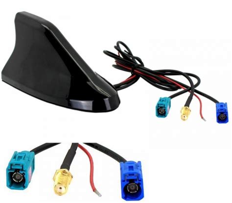 Shark Fin Aerial KIT In Car Roof Mount DAB AM FM And GPS Aerial