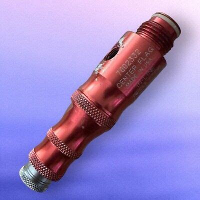 centerflag inline high pressure regulator hpr gloss red paintball