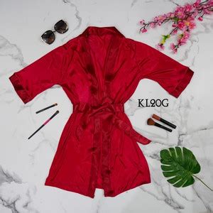 Promo Set Kimono Tidur Seksi Yuko Sexy Lingerie Babydol Dress G String Kl G Putih Kota