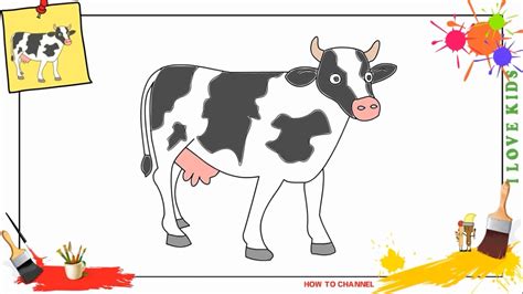 Simple Cow Drawing at GetDrawings | Free download