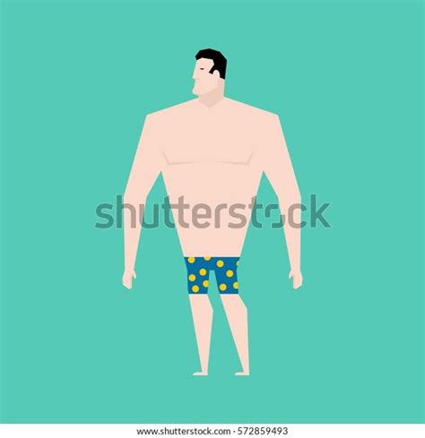 Naked Businessman Tie Business Bankrupt Isolated Stock Vector Royalty Free