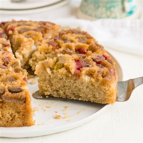 Rhubarb Upside Down Cake The Itsy Bitsy Kitchen