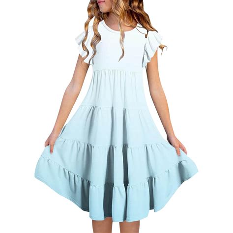 Girls Casual Dresses Flowy Dresses For Girls Summer Dresses A Line