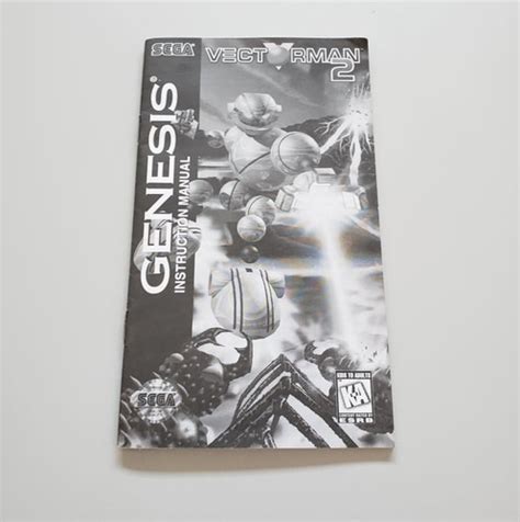 Manual Vectorman 2 Sega Genesis Mega Drive Original Parcelamento Sem