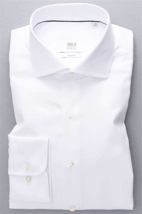 Eterna 1863 Slim Fit Shirt White One Colour Businesshemden