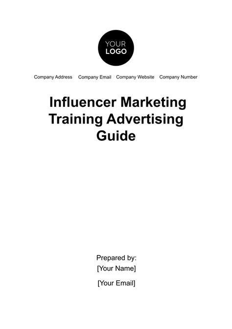 Influencer Marketing Training Advertising Guide Template - Edit Online