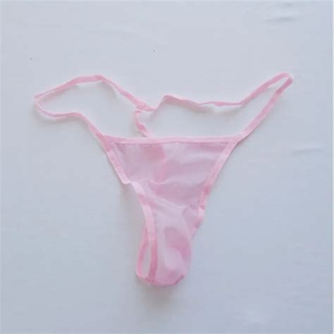 Wholesale Mens Mini Bikini Sexy Low Rise Transparency Underwear