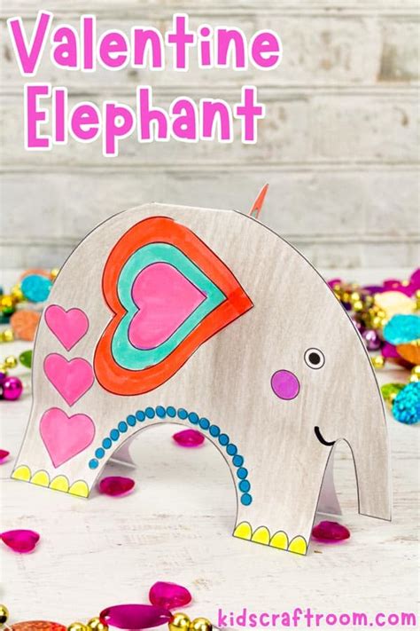 Valentine Elephant Craft - Kids Craft Room