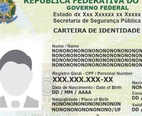 Emissão da nova Carteira de Identidade Nacional CIN já está