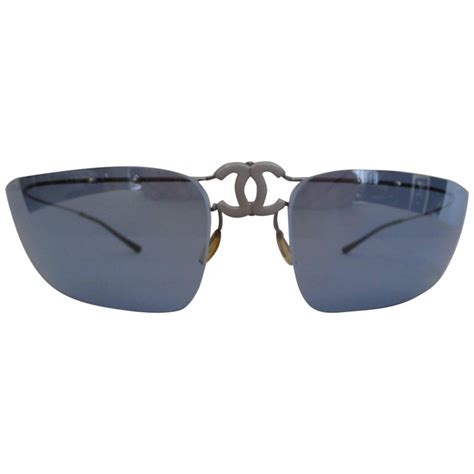 Authentic Titanium Foldable Chanel Sunglasses At 1stdibs Chanel