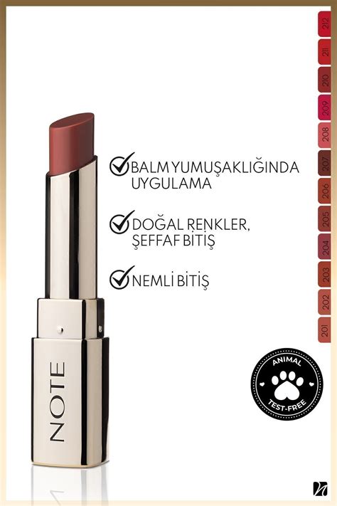 Note Cosmetics Iconic Sheer Lipstick Nemlendirici Parlak Ruj 205 Mystick Nude Fiyatı Yorumları