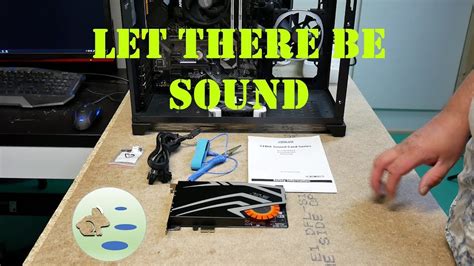 pc build strix sound card installation youtube
