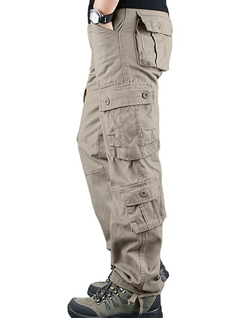 Men's Military Work Pants Hiking Cargo Pants Tactical Pants 8 Pockets Outdoor Ripstop Quick Dry ...