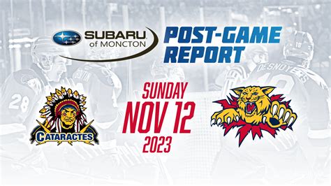 Subaru Of Moncton Post Game Report Nov 12 Moncton Wildcats