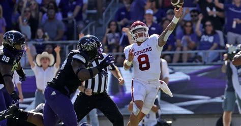 Oklahoma Football Quarterback Dillon Gabriel Exits Tcu Game After