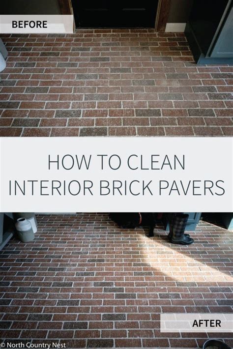 how to clean brick interior