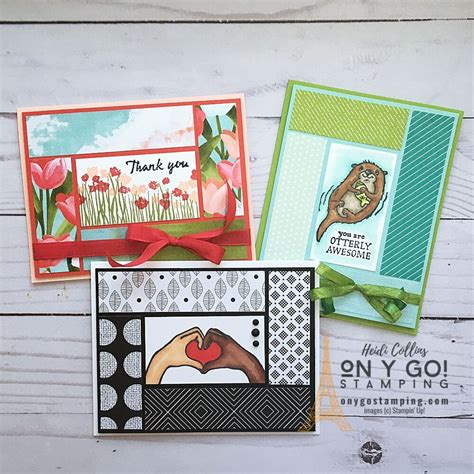 Make A Quick Card Using Patterned Paper As A Quilt On Y Go Stamping