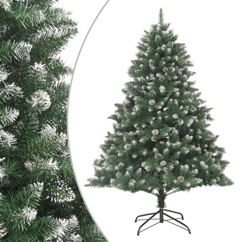 Изкуствена коледна елха със стойка 240 см PVC 345163 — Sorbe.bg