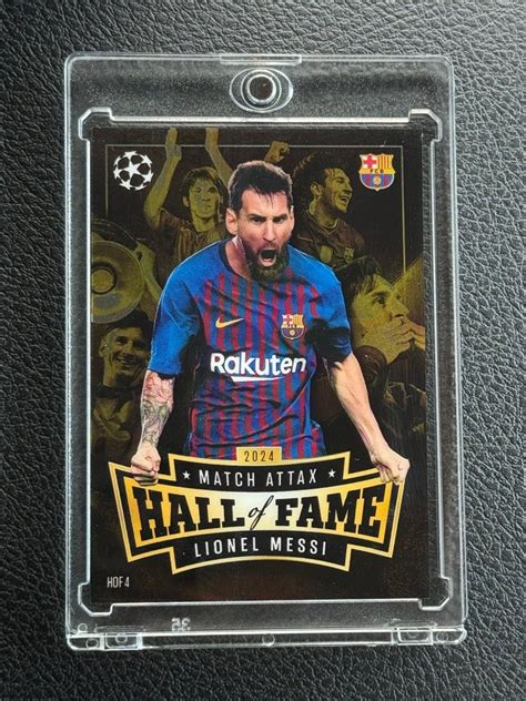 Lionel Messi Hall Of Fame Topps Match Attax Hobbies Toys