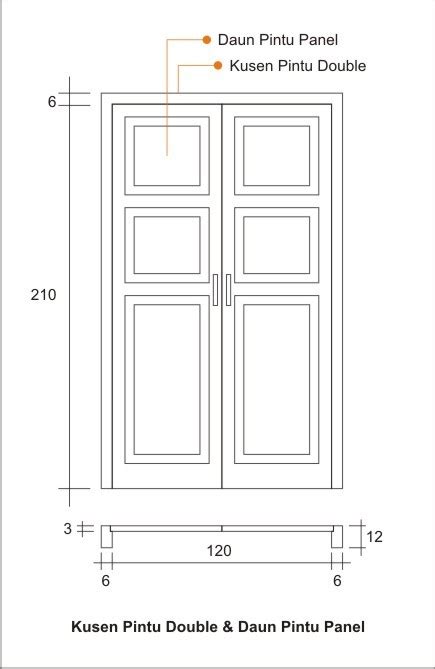 Standar Ukuran Kusen Pintu Rumah Satu Pintu Dan Dua Pintu