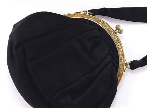 borsa da sera  raso nero christies