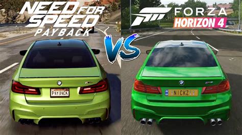 Forza Horizon 4 Vs Need For Speed Payback Cars Engine Sounds Direct