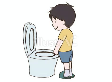 立って小便をする子供イラスト - No: 25439934｜無料イラスト・フリー素材なら「イラストAC」