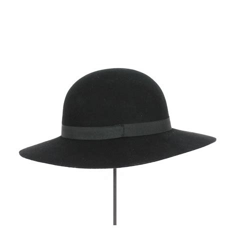 Chapeau Capeline Chouan Feutre Laine Noir Traclet R F Rence