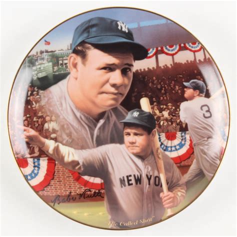 Babe Ruth The Called Shot Limited Edition Porcelain Plate Pristine Auction