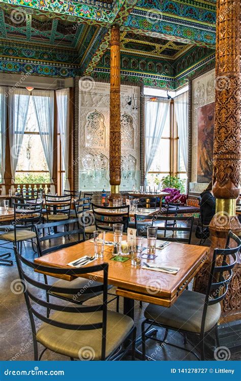 Dushanbe Teahouse in Boulder Colorado. Editorial Photography - Image of indoors, chairs: 141278727