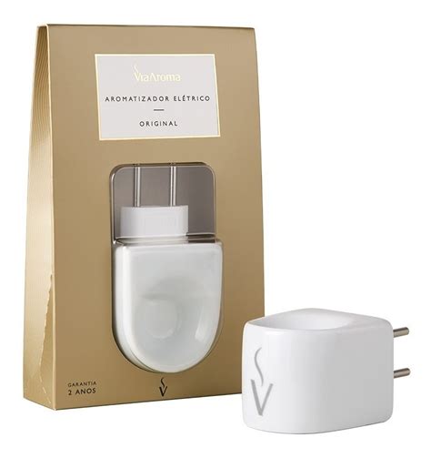 Aromatizador Difusor Elétrico Bivolt porcelana Via Aroma R 48 90