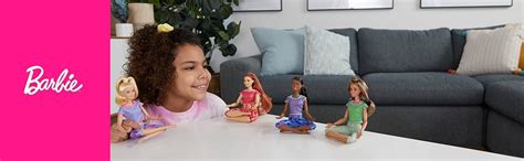 Barbie Made To Move Poup E Articul E Fitness Ultra Flexible Blonde Legging D Grad Rose Et Bleu