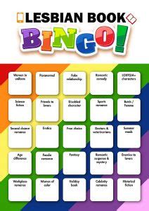 Lesbian Book Bingo List Of Categories Jae