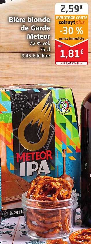 Promo Bière Blonde De Garde Meteor chez Colruyt iCatalogue fr