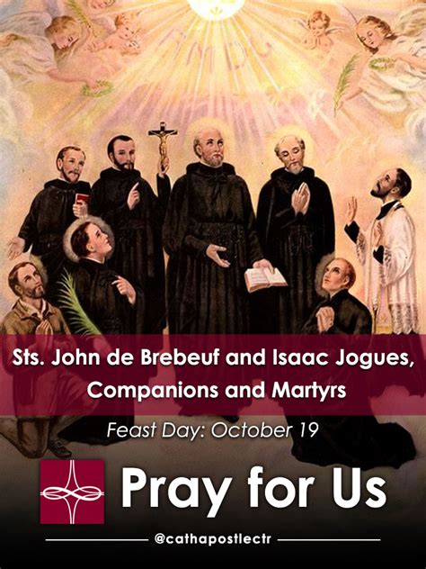 Sts John De Brebeuf And Isaac Jogues — Catholic Apostolate Center