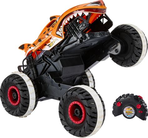 Hot Wheels Monster Trucks Hwmt Unstoppable Tiger Shark Rc Vehicle Toys R Us Canada