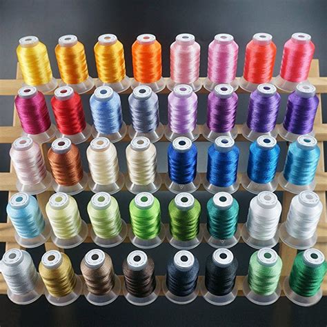 New Brothread 40 Brother Colors Polyester Embroidery Machine Thread Kit 500m 550y Each Spool